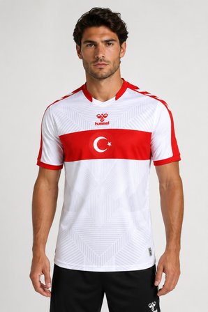 TÜRKİYE ORİJİNAL LİSANSLI HUMMEL BEYAZ TÜRKİYE FORMASI UV KUTU ve ATKI HEDİYELİ
