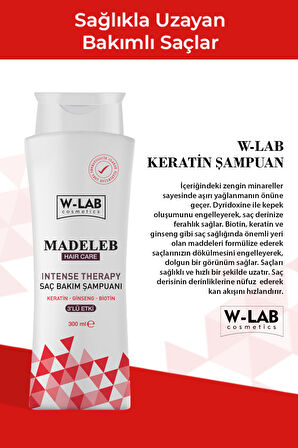 W Lab Madeleb Intense Therapy Keratin Şampuan 300 ML 