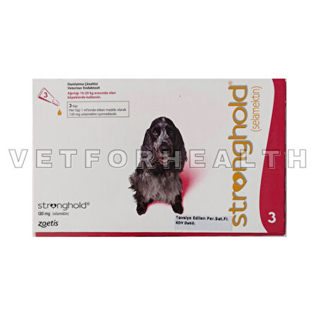 Stronghold 10-20 Kg Köpekler için Damla 3 Pipet SKT:08.25