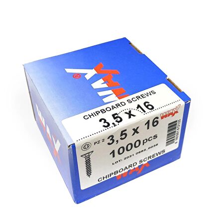 Wax Sunta Vidası 3.5X16 (1000 Adet)