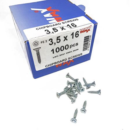 Wax Sunta Vidası 3.5X16 (1000 Adet)