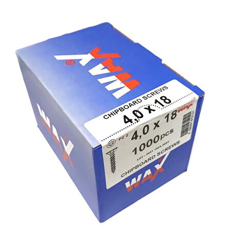 Wax Sunta Vidası 4.0X18 (1000 Adet)