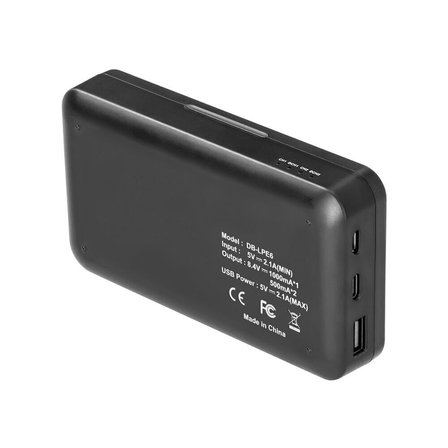 PDX Canon LP-E6 İkili Şarj Cihazı ve SD Kart Kutusu | Powerbank