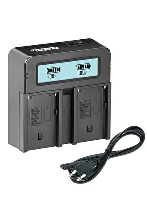 For Sony Npf770 Xs Np-f770 Xs Çiftli Şarj Aleti Şarj Cihazı