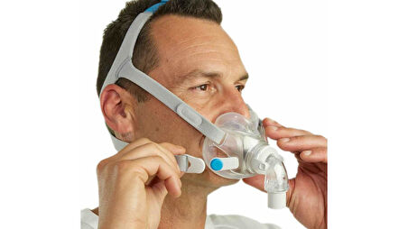 ResMed AirFit F30 CPAP BPAP Silikon Tam Yüz Ağız Burun Maskesi - Küçük Boy / Small