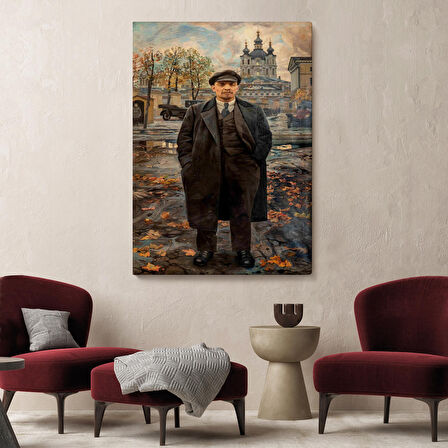 Vladimir Lenin Sovyet Dönemi Rusya Dekoratif Duvar Tablosu-6194