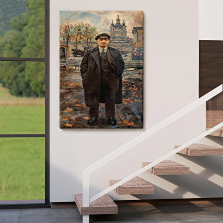Vladimir Lenin Sovyet Dönemi Rusya Dekoratif Duvar Tablosu-6194