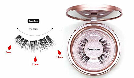 Shibella Cosmetics Manyetik Takma Kirpik ve Manyetik Eyeliner Luxury Serisi- Freedom