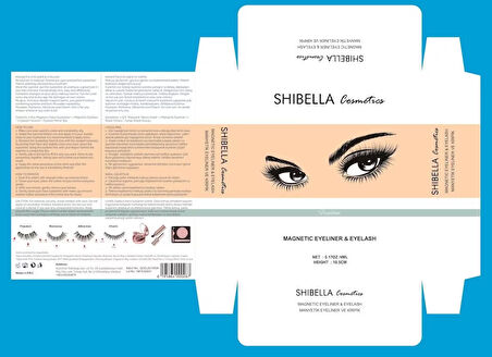 Shibella Cosmetics Manyetik Takma Kirpik ve Manyetik Eyeliner Luxury Serisi- Freedom