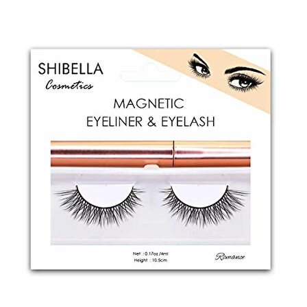 Shibella Cosmetics Manyetik Takma Kirpik ve Manyetik Eyeliner Must Have Serisi- Romance