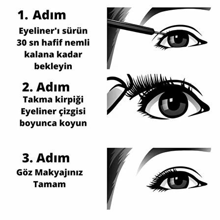 Shibella Cosmetics Manyetik Takma Kirpik ve Manyetik Eyeliner Must Have Serisi- Romance