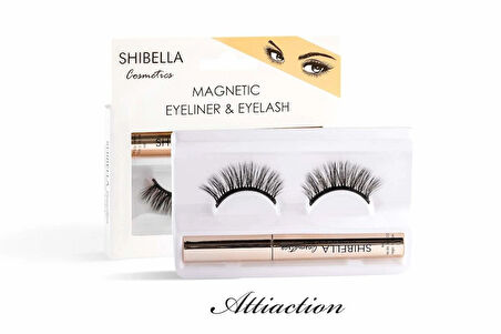 Shibella Cosmetics Manyetik Takma Kirpik ve Manyetik Eyeliner Must Have Serisi- Attraction