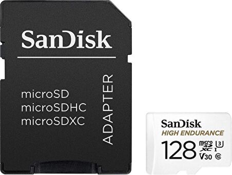 SanDisk High Endurance 128GB 100/40MB/s microSDXC C10 V30 Hafıza Kartı SDSQQNR-128G-GN6IA