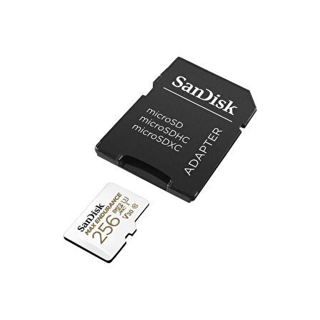 SanDisk Max Endurance 256GB 100/40MB/s microSDXC C10 V30 Adaptörlü Hafıza Kartı SDSQQVR-256G-GN6IA