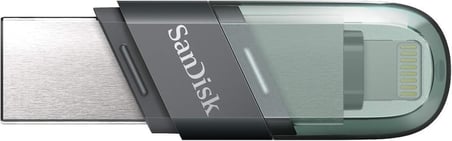 SanDisk iXpand Flash Drive 64GB Type A + Lightning, Flash Sürücü, macOS ve PC için Teşhir