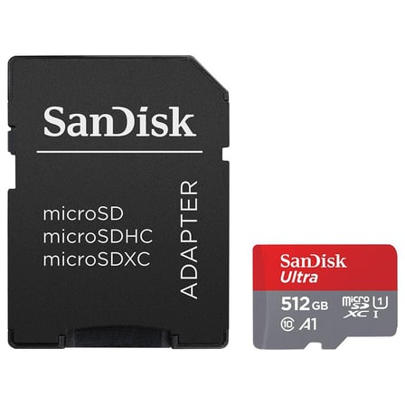 SanDisk Ultra 512 GB microSDXC 120 MB/s A1 Class 10 UHS-I