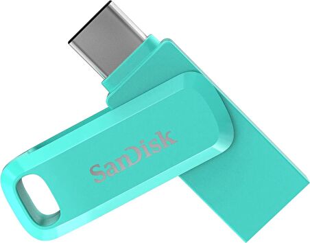 SanDisk Ultra Dual Drive Go 256GB SDDDC3-256G-G46G USB  Type-C Flash Bellek Tiffany Green