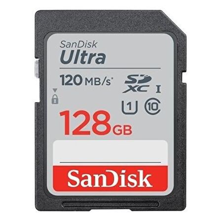 Sandisk Ultra Sdxc 128GB 120MB/S Class 10 Uhs-I Hafıza Kart (SDSDUN4-128G-GN6IN)