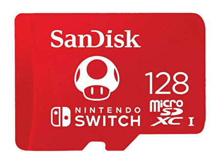 SanDisk Nintendo Switch 128GB 100MB/s microSDXC Lisanslı Hafıza Kartı SDSQXAO-128G-GN3ZN