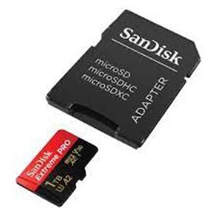 Sandısk Extreme Pro 1TB Micro Sd Hafıza Kartı 200Mb/90Mb SDSQXCD-1T00