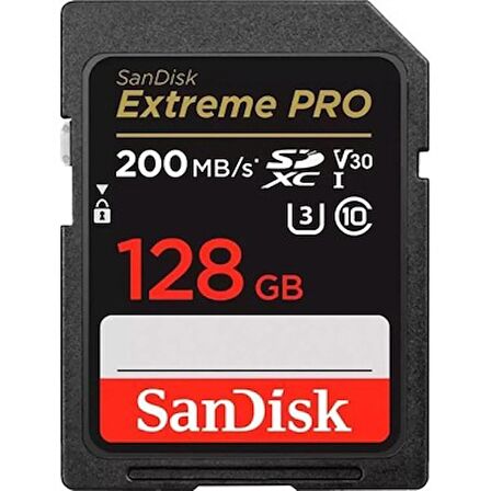 Sandisk Extreme Pro 128GB 200MB/S Sdxc Hafıza Kart OUTLET 
