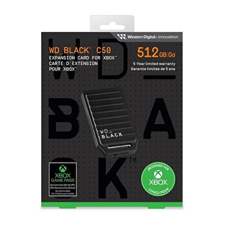 WD Black C50 Xbox için Depolama Genişletme Kartı 512GB - WDBMPH5120ANC-WCSN