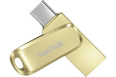 SanDisk Ultra Dual Drive Luxe 512GB SDDDC4-512G-G46GD TYPE-C Gold Usb Bellek