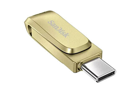 SanDisk Ultra Dual Drive Luxe 512GB SDDDC4-512G-G46GD TYPE-C Gold Usb Bellek