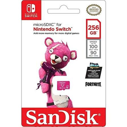Sandisk 256GB Nintendo Switch 100MB/S Microsdxc Fortnite Hafıza Kartı SDSQXAO-256G-GN6ZG