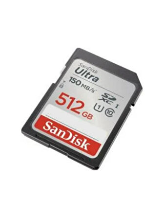 SanDisk Ultra 512GB 150MB/s SDHC/SDXC Class 10 UHS-I Hafıza Kartı SDSDUNC-512G-GN6IN