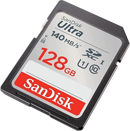 SanDisk Ultra 128GB 140MB/s SDHC/SDXC Class 10 UHS-I Hafıza Kartı SDSDUNB-128G-GN6IN