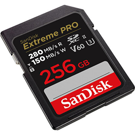 Sandisk 256GB SDXC Extreme Pro 280MB/s V60 Hafıza Kartı