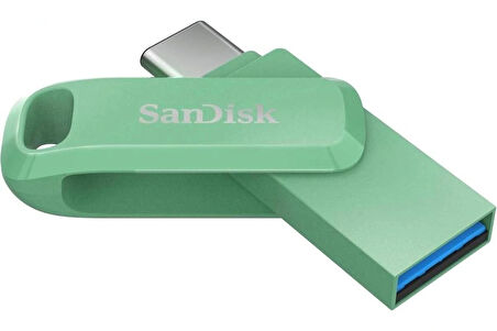 SanDisk Ultra Dual Drive Go 256GB SDDDC3-256G-G46AG USB & Type-C Flash Bellek Yeşil