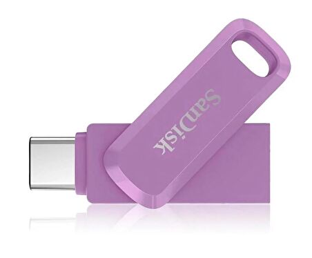 SanDisk Ultra Dual Drive Go 128GB SDDDC3-128G-G46L USB & Type-C Flash Bellek Lavanta