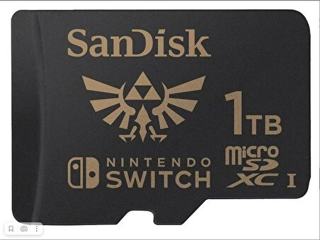 SanDisk Nintendo Switch 1TB 100MB/s microSDXC Hafıza Kartı SDSQXAO-1T00-GN6ZN