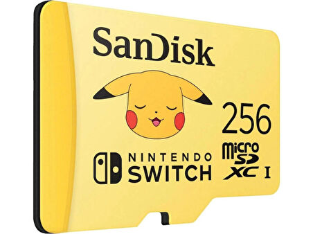 SanDisk Nintendo Switch Pokémon 256GB 100MB/s microSDXC Lisanslı Hafıza Kartı SDSQXAO-256G-GN6ZK