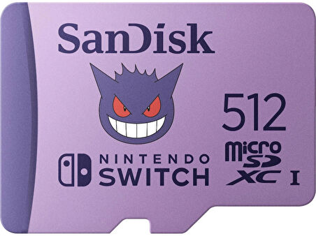 SanDisk Nintendo Switch Pokémon 512GB 100MB/s microSDXC Lisanslı Hafıza Kartı SDSQXAO-512G-GN6ZK