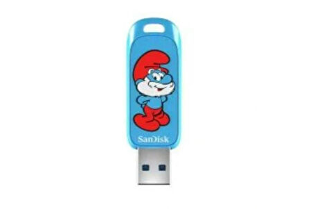 SanDisk Smurfs 128GB USB 3.2 Nesil 1 Flash Bellek SDCZIS-128G-G46