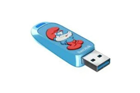 SanDisk Smurfs 128GB USB 3.2 Nesil 1 Flash Bellek SDCZIS-128G-G46