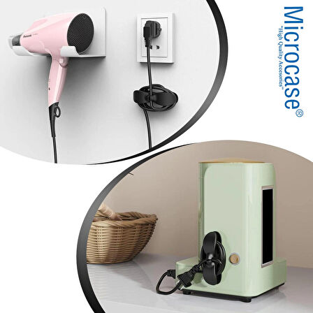 Microcase Yapışkanlı Kablo Sabitleyici Düzenleyici Çok Amaçlı Kablo  Toparlayıcı - SİYAH AL4550 2 Adet