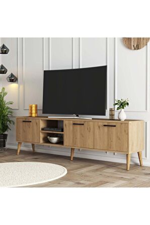 Exxen 180 Cm (ahşap Ayaklı) Tv Ünitesi Sepet Rengi 1587