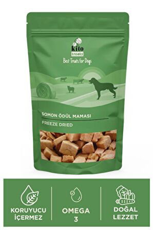 Kito Freeze Dried Somon Ödül Maması Köpekler İçin 