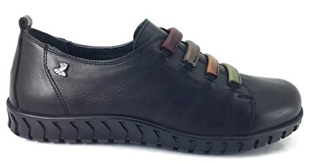 Venüs 2050860 Günlük Hakiki Deri Kadın Ayakkabı-Siyah