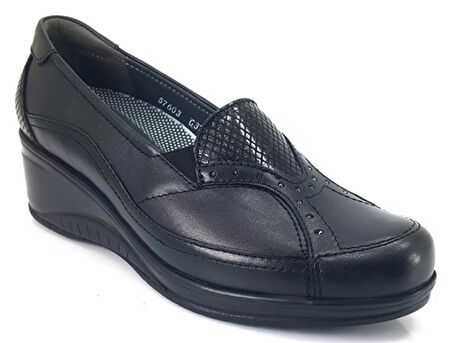 Rosa 57603 Forelli Günlük Anatomik Bayan Ayakkabı-Siyah
