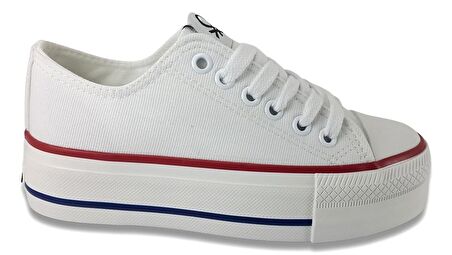 Benetton 30935 Günlük Spor Ayakkabı-Beyaz
