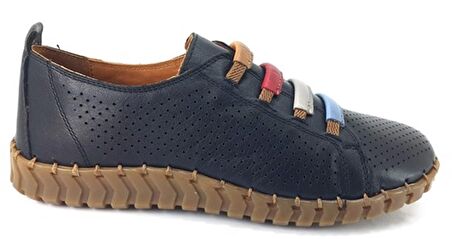 Venüs 2010717 Günlük Hakiki Deri Kadın Ayakkabı-Siyah