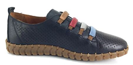 Venüs 2010717 Günlük Hakiki Deri Kadın Ayakkabı-Siyah