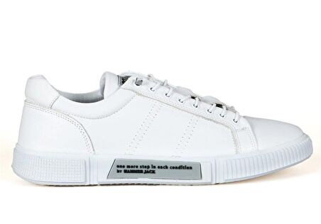 Basel HammerJack Hakiki Deri Erkek Günlük Ayakkabı-Beyaz