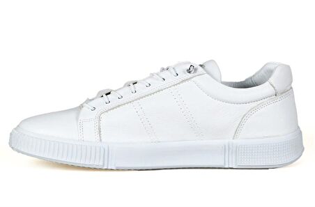 Basel HammerJack Hakiki Deri Erkek Günlük Ayakkabı-Beyaz