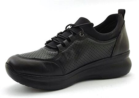 Venüs 1901707 Günlük Hakiki Deri Kadın Ayakkabı-Siyah